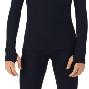Cuddl Duds Boys Cold Weather Fleece-Lined Thermal Underwear 2-Piece Set - Kids Long Sleeve Top and Leggings Long Johns